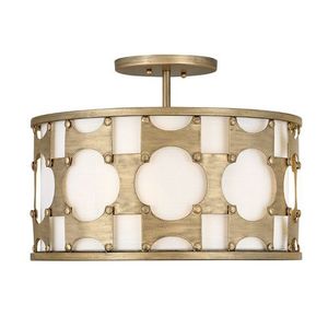 H4733BNG Carter Semi Flush Mount Ceiling Light - Burnished Gold