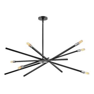 H4766SK Archer Entrance / Foyer Pendant Light - Satin Black