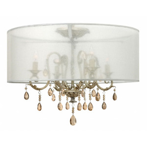 H4771SL Carlton Mini Chandelier - Silver Leaf