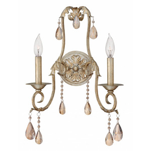 H4772SL Carlton Multi Bulb Wall Sconce - Silver Leaf