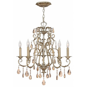 H4775SL Carlton Mini Chandelier - Silver Leaf