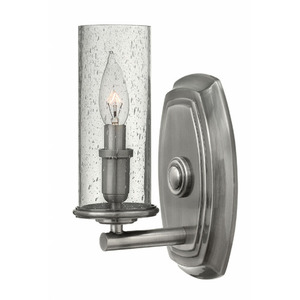 H4780PL Dakota 1 Bulb Wall Sconce - Polished Antique Nickel