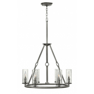 H4786PL Dakota Mid Sized Chandelier Chandelier - Polished Antique Nickel