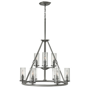 H4789PL Dakota Mid Sized Chandelier Chandelier - Polished Antique Nickel