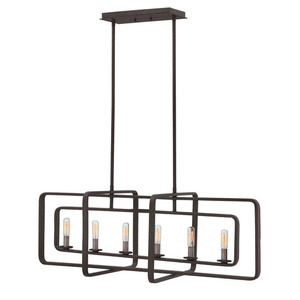 H4815DZ Quentin Linear Pendant Pendant Light - Aged Zinc