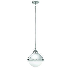 H4834PN Fletcher Up Light Pendant Light - Polished Nickel