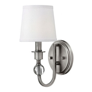 H4870AN Morgan 1 Bulb Wall Sconce - Antique Nickel