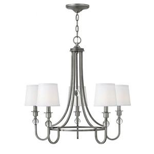 H4875AN Morgan Mid Sized Chandelier Chandelier - Antique Nickel