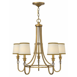 H4875BR Morgan Mid Sized Chandelier Chandelier - Brushed Bronze