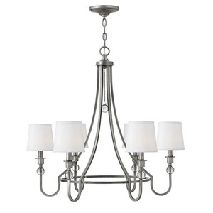H4876AN Morgan Mid Sized Chandelier Chandelier - Antique Nickel H4876AN Morgan Mid Sized Chandelier Chandelier - Antique Nickel