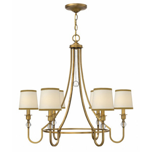 H4876BR Morgan Mid Sized Chandelier Chandelier - Brushed Bronze