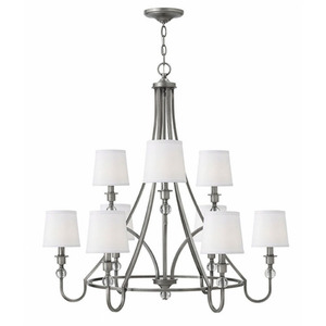 H4878AN Morgan Large Foyer Chandelier Chandelier - Antique Nickel