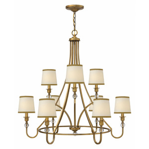 H4878BR Morgan Large Foyer Chandelier Chandelier - Brushed Bronze