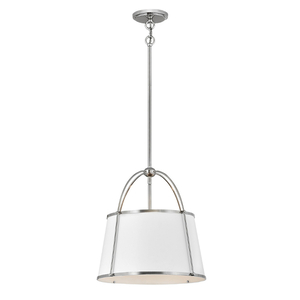 H4894PN Clarke Drum Pendant Pendant Light - Polished Nickel