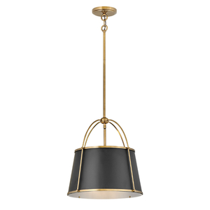 H4894WS Clarke Drum Pendant Pendant Light - Warm Brass