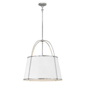 H4895PN Clarke Drum Pendant Pendant Light - Polished Nickel