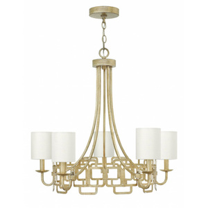 H4915SL Sabina Mid Sized Chandelier Chandelier - Silver Leaf