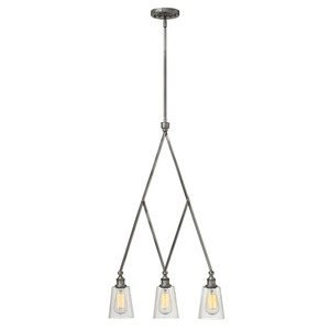 H4933PL Gatsby Linear Pendant Pendant Light - Polished Antique Nickel