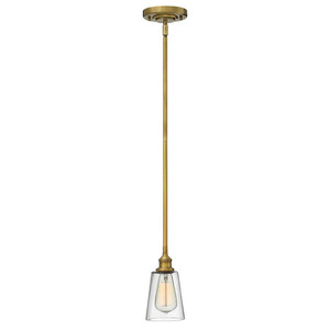 H4937HB Gatsby Mini-Pendant Pendant Light - Heritage Brass