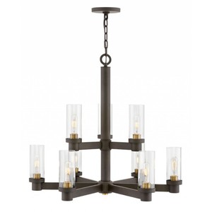 H4978OZ Midtown Large Foyer Chandelier Chandelier - Oil Rubbed Bronze