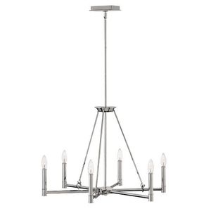 H4985PN Buchanan Mid Sized Chandelier Chandelier - Polished Nickel