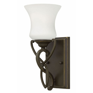 H5000OBGU24 Brooke 1 Bulb Wall Sconce - Olde Bronze