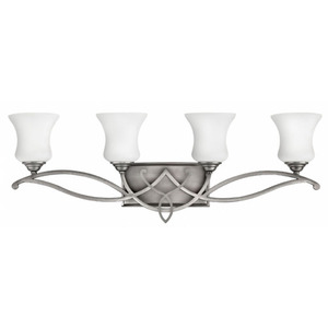 H5004AN Brooke 4 or More Bulb Bathroom Lighting - Antique Nickel