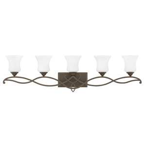 H5005OB Brooke 4 or More Bulb Bathroom Lighting - Olde Bronze