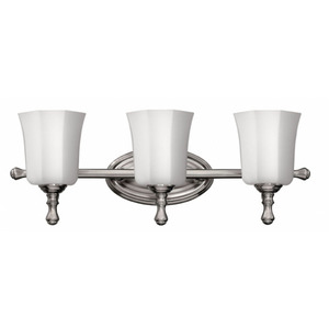 H5013BN Shelly 3 Bulb Bathroom Lighting - Brushed Nickel