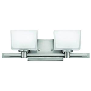 H5022BNLED Taylor 2 Bulb Bathroom Lighting - Brushed Nickel