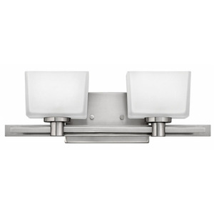 H5022BN Taylor 2 Bulb Bathroom Lighting - Brushed Nickel