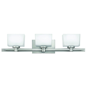 H5023BNLED Taylor 3 Bulb Bathroom Lighting - Brushed Nickel