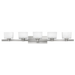 H5025BN Taylor 4 or More Bulb Bathroom Lighting - Brushed Nickel