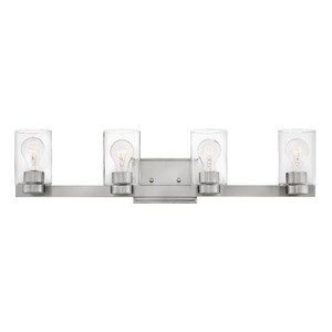 H5054BNCL Miley 4 or More Bulb Bathroom Lighting - Brushed Nickel / Clear H5054BNCL Miley 4 or More Bulb Bathroom Lighting - Brushed Nickel / Clear