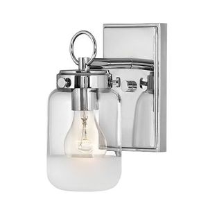 H5060PN Penley 1 Bulb Wall Sconce - Polished Nickel