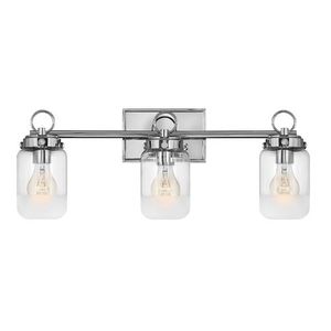 H5063PN Penley 3 Bulb Bathroom Lighting - Polished Nickel