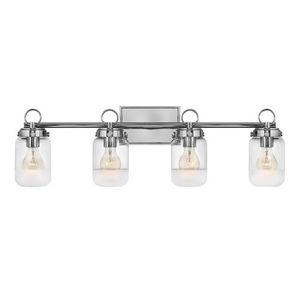 H5064PN Penley 4 or More Bulb Bathroom Lighting - Polished Nickel