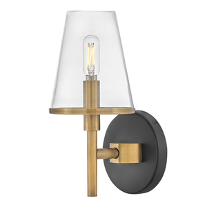 H51080HB Marten 1 Bulb Wall Sconce - Heritage Brass