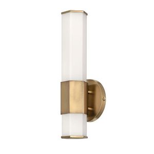 H51150HB Facet 1 Bulb Wall Sconce - Heritage Brass