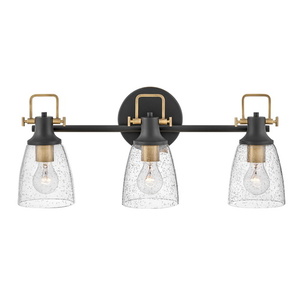 H51273BK Easton 3 Bulb Bathroom Lighting - Black H51273BK Easton 3 Bulb Bathroom Lighting - Black