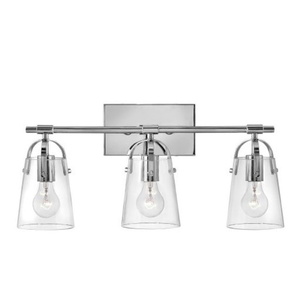 H5133CM Foster 3 Bulb Bathroom Lighting - Chrome