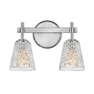 H5152CM Amabelle 2 Bulb Bathroom Lighting - Chrome