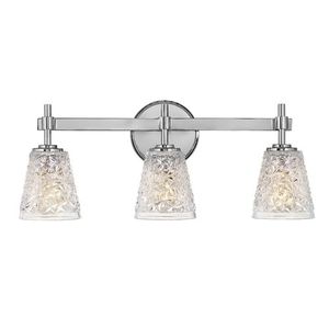 H5153CM Amabelle 3 Bulb Bathroom Lighting - Chrome