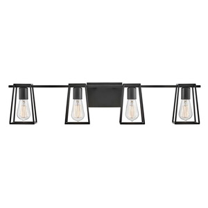 H5164BK Filmore 4 or More Bulb Bathroom Lighting - Black