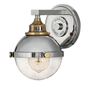 H5170PN Fletcher 1 Bulb Wall Sconce - Polished Nickel H5170PN Fletcher 1 Bulb Wall Sconce - Polished Nickel