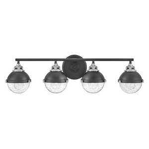 H5174BKCM Fletcher 4 or More Bulb Bathroom Lighting - Black