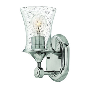 H51800PN Thistledown 1 Bulb Wall Sconce - Polished Nickel