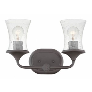 H51802KZ Thistledown 2 Bulb Bathroom Lighting - Buckeye Bronze