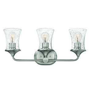 H51803BNCL Thistledown 3 Bulb Bathroom Lighting - Brushed Nickel H51803BNCL Thistledown 3 Bulb Bathroom Lighting - Brushed Nickel