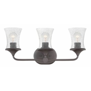 H51803KZ Thistledown 3 Bulb Bathroom Lighting - Buckeye Bronze